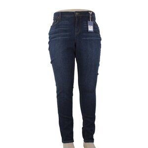 Caslon Jeans $89 Sz 18W x 32 Blue Denim Medium Wash Skinny Cotton Jeans